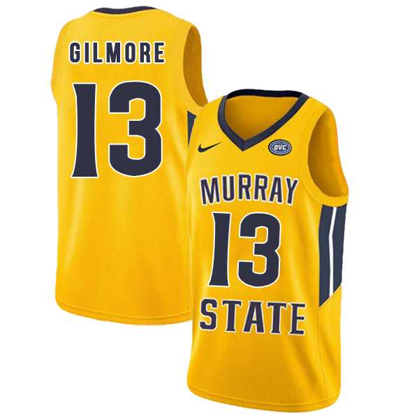 Murray State Racers 13 Devin Gilmore Yellow College Basketball Jersey Dzhi,We sell and wholesale Murray State Racers 13 Devin Gilmore Yellow College Basketball Jersey Dzhi on line form chian!